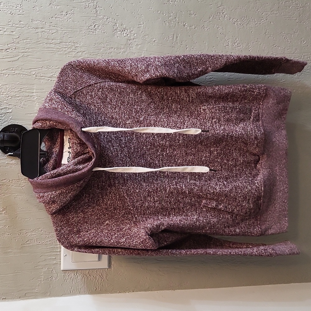 Jo & Co Jeans Hooded Heathered Sweatshirt Hoodie